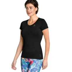 Performance Wool Light SS thermoshirt dames black*ODLO Sale