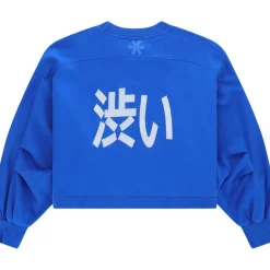 Cropped sweater dames princess blue*Osaka Hot