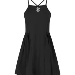 Pleated Tech tennisjurk dames black*Osaka Hot