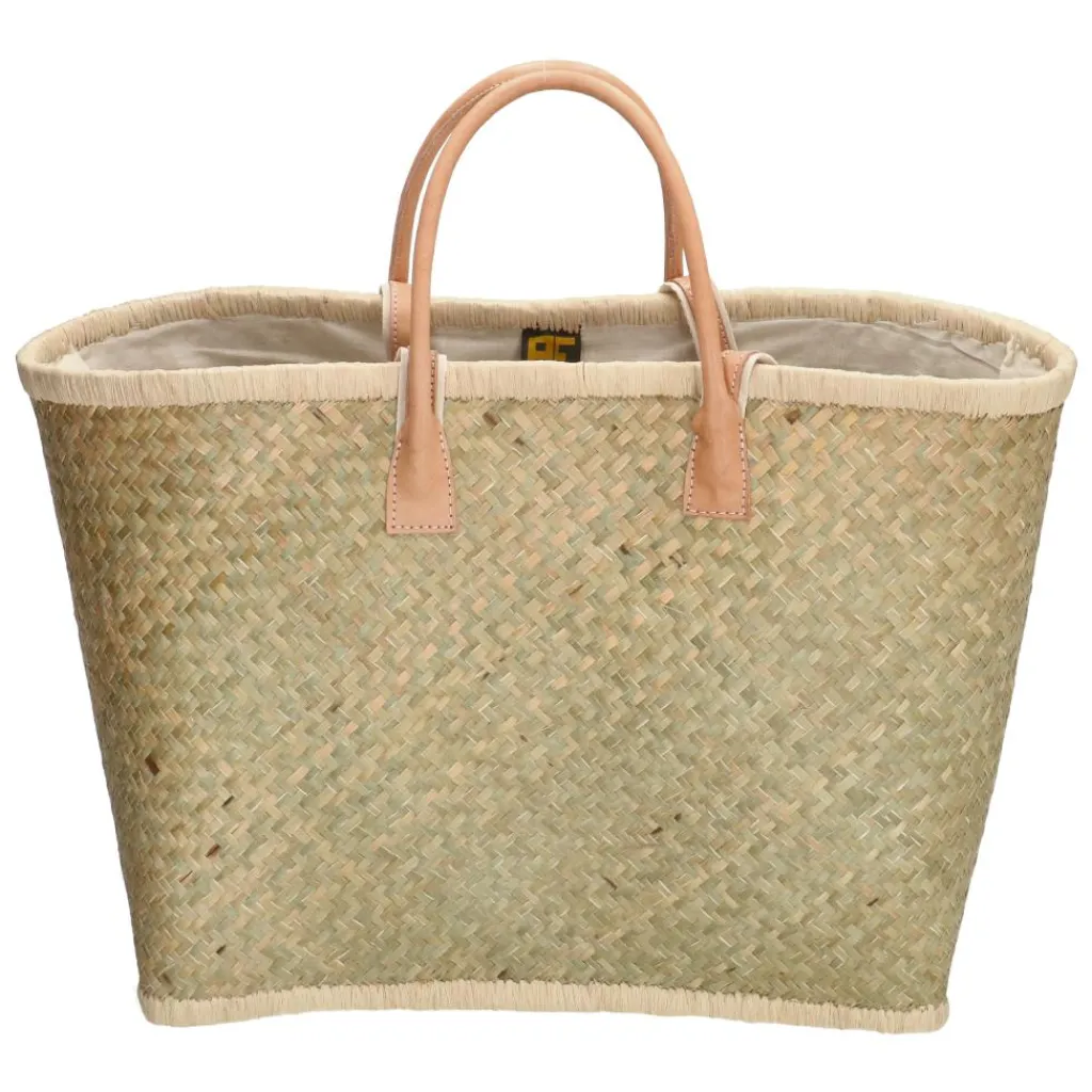 Penjy rieten strandtas natuur*PE Florence