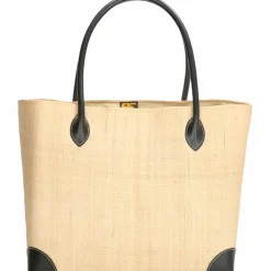  Rieten strandtas natuur*PE Florence New