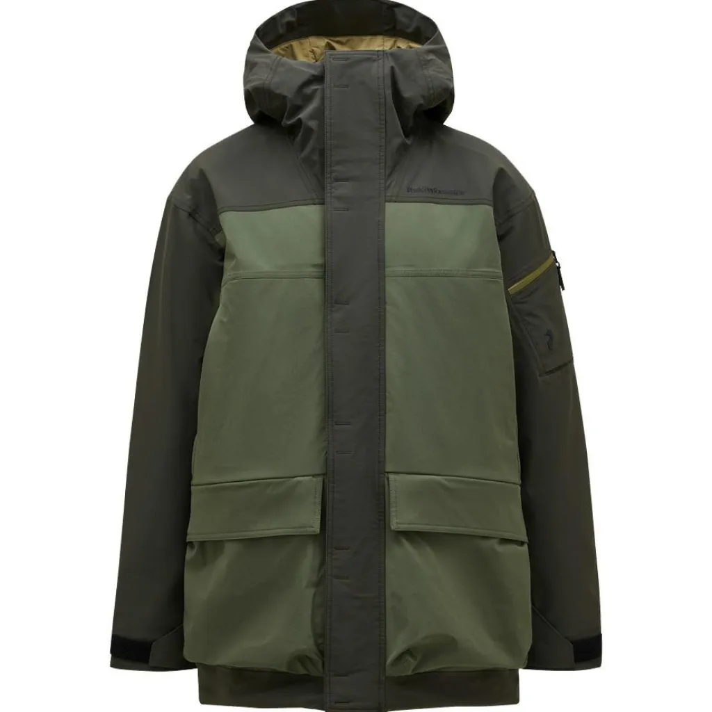 2L Stretch parka winterjas heren olive extreme pine needle*Peak Performance Sale
