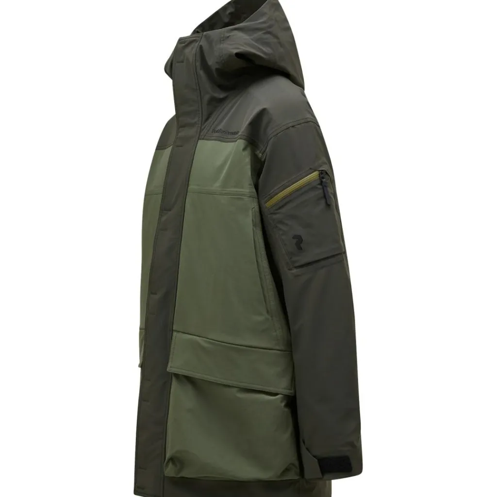 2L Stretch parka winterjas heren olive extreme pine needle*Peak Performance Sale