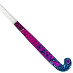  Woodcore Mid Bow hockeystick junior leopard  purple neon pink*Princess Hockey Best