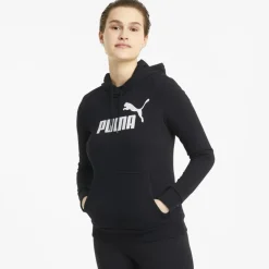 Essentials Logo hoodie dames black*Puma Discount