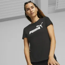 Essentials Logo shirt dames black*Puma Sale