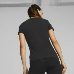 Essentials Logo shirt dames black*Puma Sale