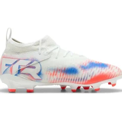 Future 8 Match FG - AG voetbalschoenen junior white black glowing red*Puma Best
