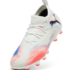 Future 8 Match FG - AG voetbalschoenen junior white black glowing red*Puma Best