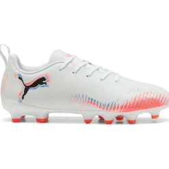 Future 8 Play FG - AG voetbalschoenen junior white black glowing red*Puma Clearance
