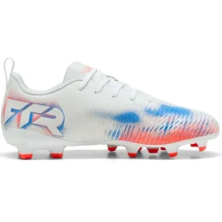 Future 8 Play FG - AG voetbalschoenen junior white black glowing red*Puma Clearance
