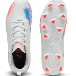Future 8 Play FG - AG voetbalschoenen junior white black glowing red*Puma Clearance