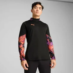 IndividualCUP 1/4 Zip trainingsshirt heren black*Puma Outlet