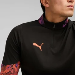 IndividualCUP 1/4 Zip trainingsshirt heren black*Puma Outlet