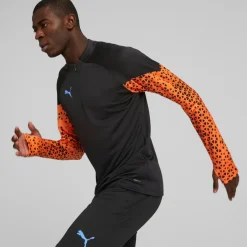 IndividualCUP trainingsshirt heren black ultra orange*Puma New