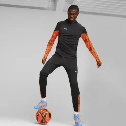 IndividualCUP trainingsshirt heren black ultra orange*Puma New
