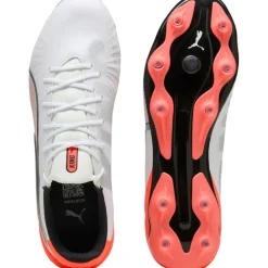 King Match FG - AG voetbalschoenen white silver glowing red*Puma New