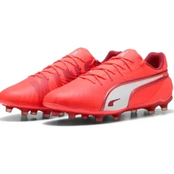 KING MATCH FG AG voetbalschoenen heren glowing red white red fire*Puma New