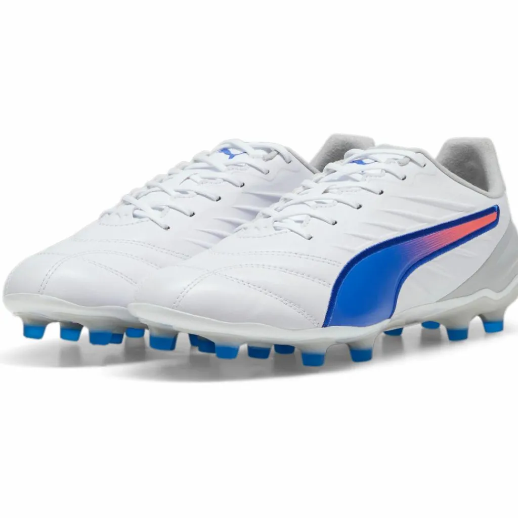 KING PRO FG AG voetbalschoenen heren white bluemazing flat light grey*Puma