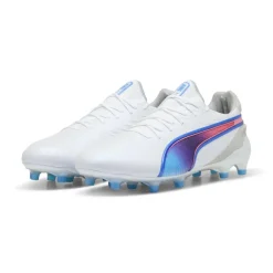 KING ULTIMATE FG AG voetbalschoenen heren white bluemazing flat light grey sunset glow*Puma Clearance