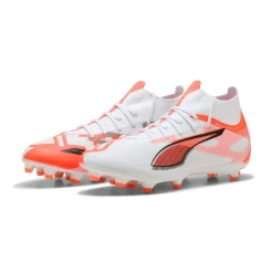 ULTRA 5 MATCH+ FG AG voetbalschoenen heren white black glowing red*Puma New
