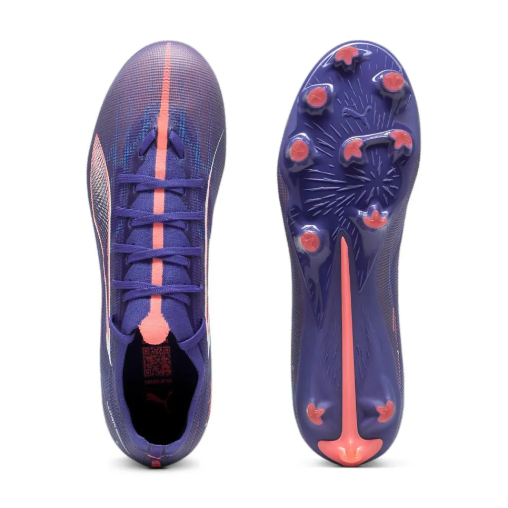 ULTRA 5 MATCH FG AG voetbalschoenen heren lapis lazuli white sunset*Puma Hot