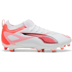 ULTRA 5 MATCH FG AG voetbalschoenen junior white black glowing red*Puma Discount