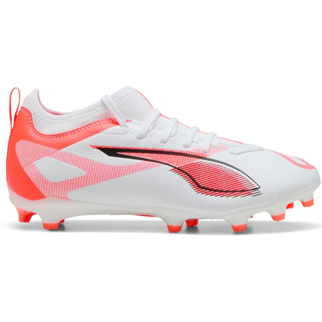 ULTRA 5 MATCH FG AG voetbalschoenen junior white black glowing red*Puma Discount
