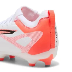 ULTRA 5 MATCH FG AG voetbalschoenen junior white black glowing red*Puma Discount