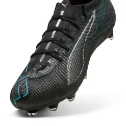 ULTRA 5 PRO FG AG voetbalschoenen heren black silver bright aqua*Puma Outlet