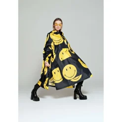 All Smiles X Smiley regenponcho black*Rainkiss
