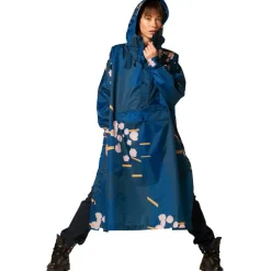 Japanese Blossom regenponcho blue*Rainkiss Hot