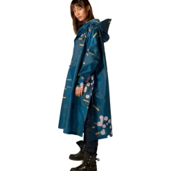 Japanese Blossom regenponcho blue*Rainkiss Hot