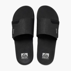 Fanning slippers heren black silver*Reef Best