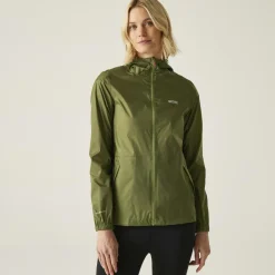 Pack It III regenjas dames nephrite green*Regatta Hot