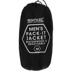Pack It III regenjas heren black*Regatta Online