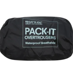 Pack It regenbroek junior black*Regatta Clearance