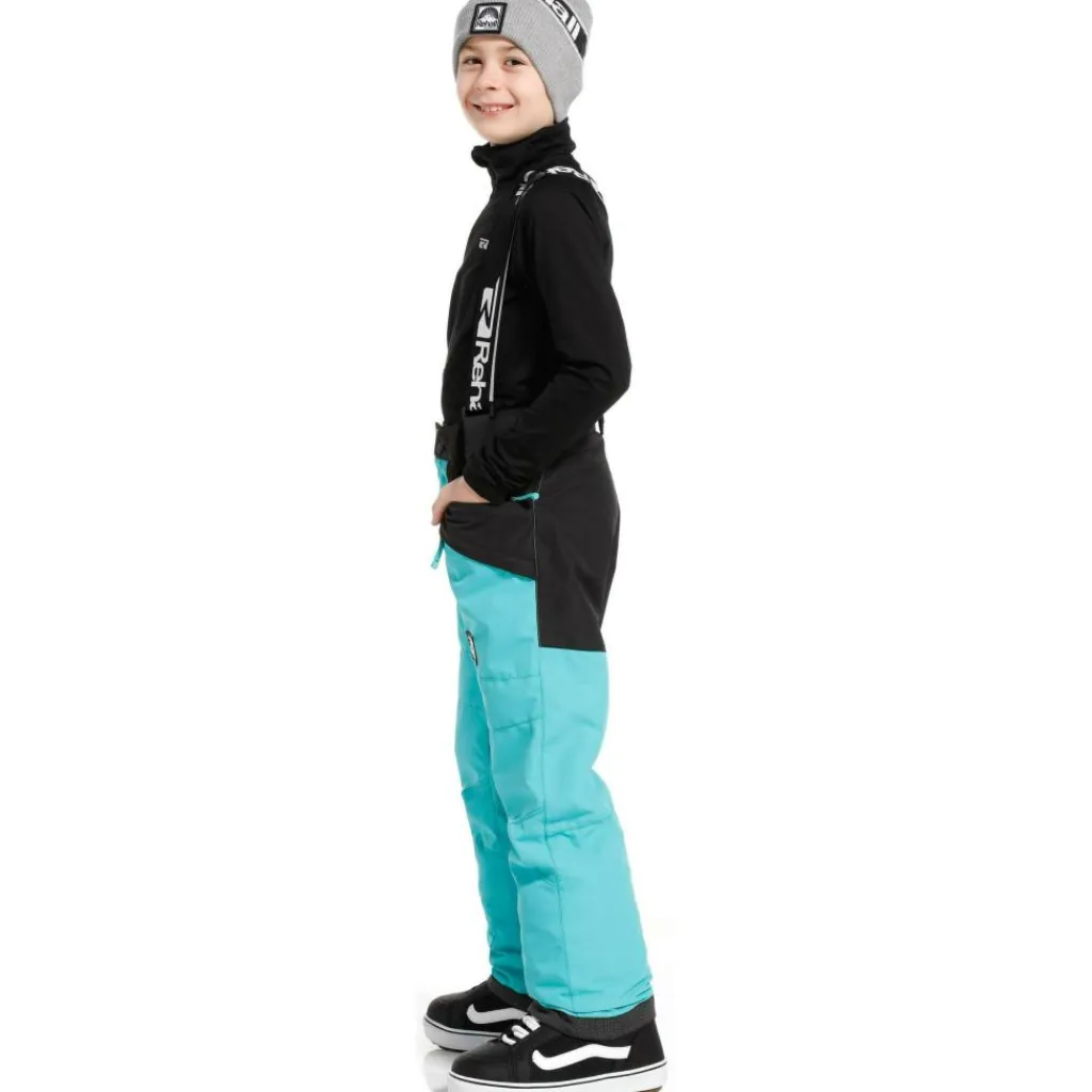 Digger skibroek junior aqua black*Rehall Discount