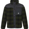RITCHALL-R fleece vest heren olive check*Rehall New