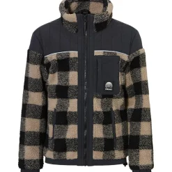 RITCHALL-R fleece vest junior stone check*Rehall Sale