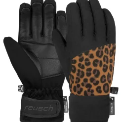 Beatrix R-TEX XT handschoenen junior black brown leopard*Reusch