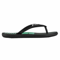 R1 Style Kids slippers junior black green*Rider