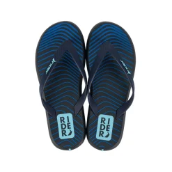 R1 Style Kids slippers junior black blue*Rider