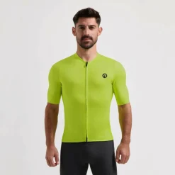 Distance fietsshirt heren lime*Rogelli New