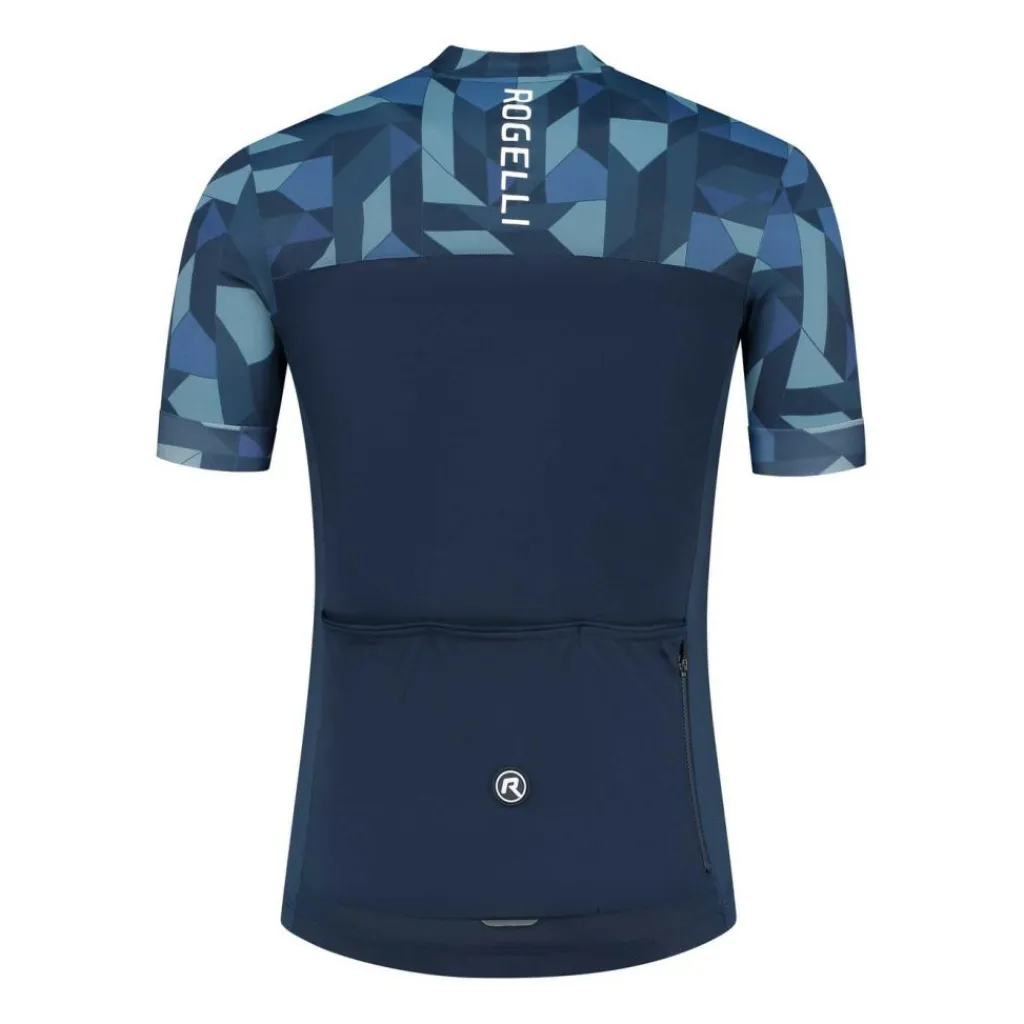 Essential Graphic fietsshirt heren blauw*Rogelli Discount