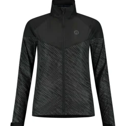Essential Hi Vis hardloopjack dames zwart  reflection*Rogelli Online