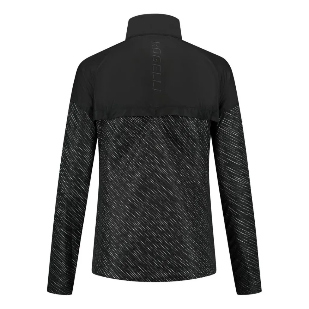 Essential Hi Vis hardloopjack dames zwart reflection*Rogelli Online