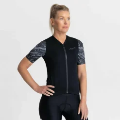 Liquid fietsshirt dames zwart grijs*Rogelli Discount
