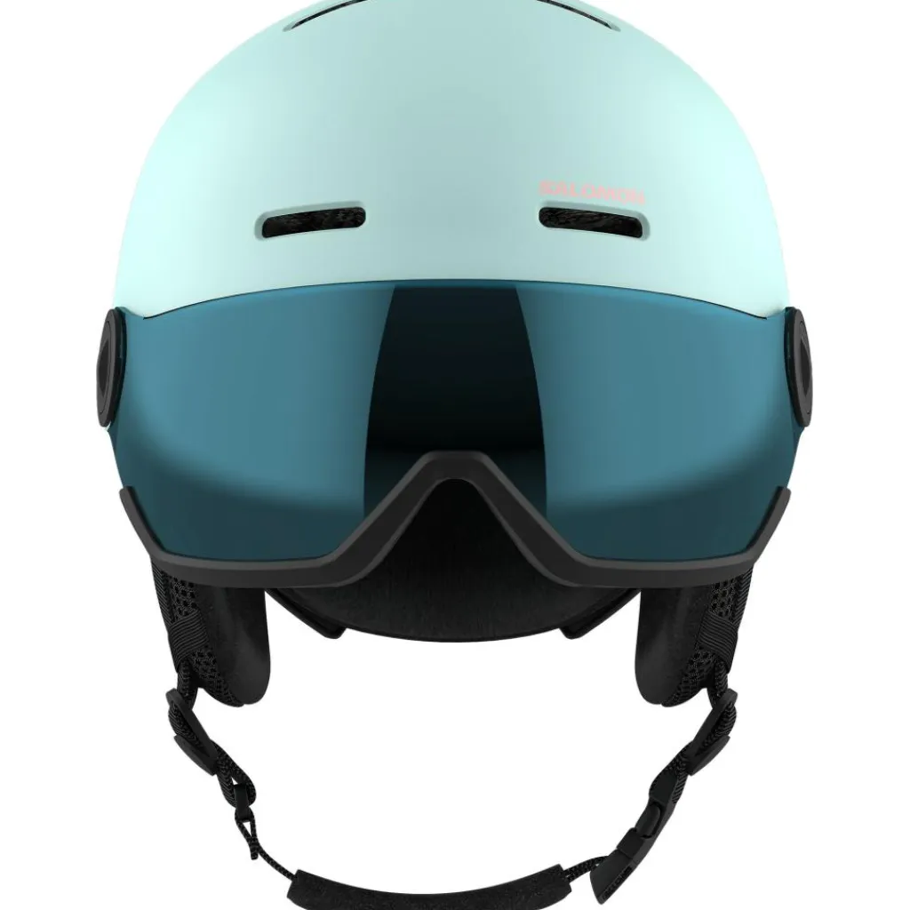 Orka Visor skihelm junior bleached aqua*Salomon