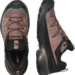 X ULTRA 360 LEATHER GORE-TEX wandelschoenen dames cognac peppercorn black*Salomon Online